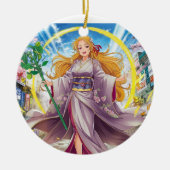 フェアリーお洒落オーナメントあなたのための魔法のTouch セラミックオーナメント (正面)