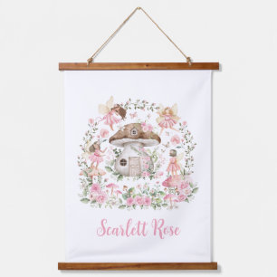 フェアリーお洒落ガーデンエンチャントフォレスト子供部屋 吊り下げ型タペストリー