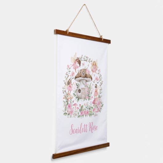 フェアリーお洒落ガーデンエンチャントフォレスト子供部屋 吊り下げ型タペストリー (傾斜あり)