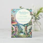 フェアリーお洒落ガーデンエンチャント誕生日 招待状 (スタンド正面)