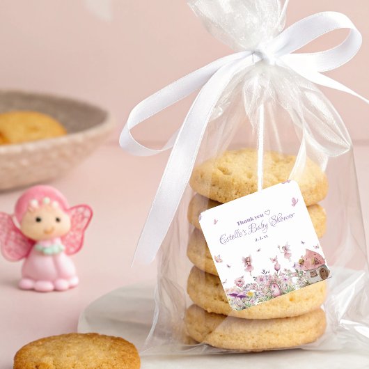 フェアリーお洒落ガーデンベビーシャワー スクエアシール