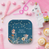 フェアリーお洒落ガーデン魔法第2誕生日 ペーパープレート (パーティー)