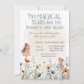 フェアリーお洒落ガーデン魔法第2誕生日 招待状 (正面)