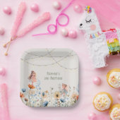 フェアリーお洒落ガーデン魔法誕生日 ペーパープレート (パーティー)