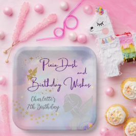 フェアリーお洒落ガール ペーパープレート