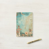 フェアリーお洒落シナの美しいキノコ2 ポストイット (デスク上)