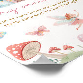 フェアリーお洒落スナックバーサイン1st誕生日パーティー ポスター (角)