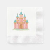 フェアリーお洒落タープリンセスキャッスルパーティーナプキンス 縁ありカクテルナプキン (正面)