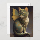 フェアリーお洒落ネコ ポストカード (正面/裏面)