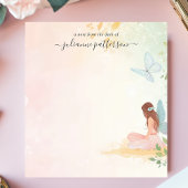 フェアリーお洒落バタフライガーデンパーソナライズされた名 ノートパッド