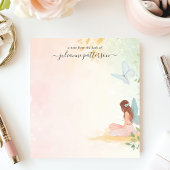 フェアリーお洒落バタフライガーデンパーソナライズされた名 ノートパッド