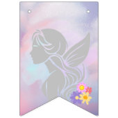 フェアリーお洒落バースデーパーティーのバンティングバナー バンティングフラッグ (第1の旗)