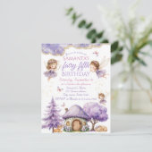 フェアリーお洒落バースデーパーティーへの招待 招待状 (スタンド正面)