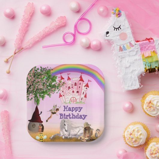 フェアリーお洒落パーティー紙プレート ペーパープレート (パーティー)