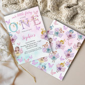 フェアリーお洒落ファーストウォーター誕生日 招待状