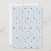 フェアリーお洒落ファースト誕生日招待状for Girl 招待状 (裏面)