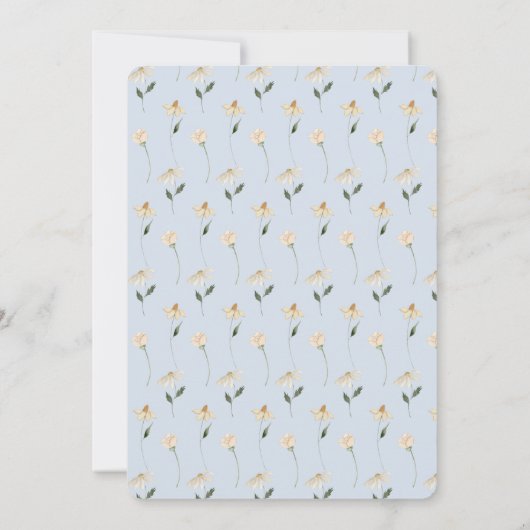 フェアリーお洒落ファースト誕生日招待状for Girl 招待状 (裏面)