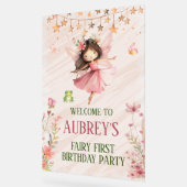 フェアリーお洒落ファースト誕生日 アクリルサイン (傾斜)