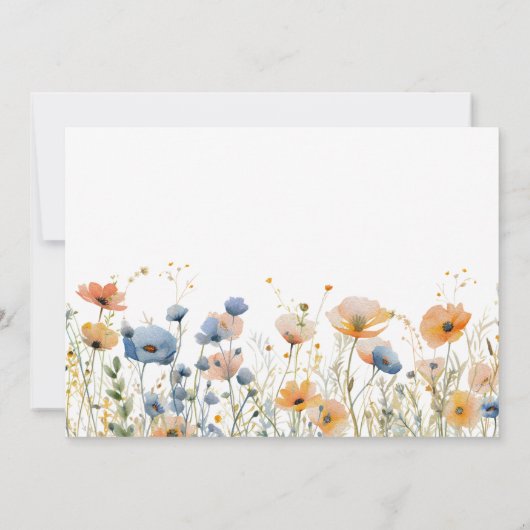 フェアリーお洒落ファースト魔法誕生日写真 招待状 (裏面)