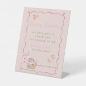 フェアリーお洒落ファースト・バースデーパーティーのお願い 台座サイン (正面)