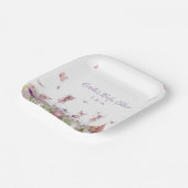 フェアリーお洒落ベイビーシャワー紙プレート ペーパープレート (傾斜あり)