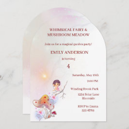 フェアリーお洒落マジカル4th誕生日招待状 招待状