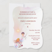 フェアリーお洒落マジカル4th誕生日招待状 招待状 (正面)