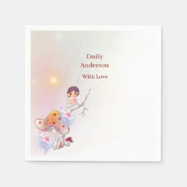 フェアリーお洒落マジカル4th誕生日紙ナプキン スタンダードカクテルナプキン