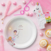 フェアリーお洒落マジカル4th誕生日紙プレート ペーパープレート (パーティー)