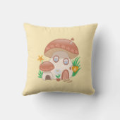 フェアリーお洒落マッシュルームハウスイエロー クッション (裏面)