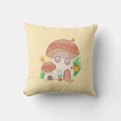 フェアリーお洒落マッシュルームハウスイエロー クッション (正面)