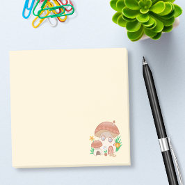 フェアリーお洒落マッシュルームハウスイエロー ポストイット