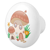 フェアリーお洒落マッシュルームハウス セラミックノブ (右)