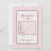 フェアリーお洒落マーメイドとエンジェルパーティー招待状 招待状 (裏面)