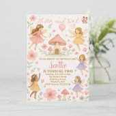 フェアリーお洒落誕生日招待状 招待状 (スタンド正面)