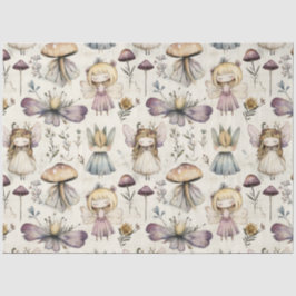 フェアリーお洒落&マッシュルームフラワーガーデンデコップページ 薄葉紙