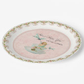 フェアリーかわいらしティーカップパーティーベビーシャワーパーティーデコール ペーパープレート (アングル)