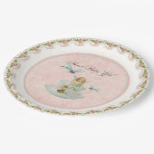 フェアリーかわいらしティーカップパーティーベビーシャワーパーティーデコール ペーパープレート (アングル)