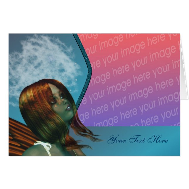 フェアリーかわいらしファンタジーフォトカード (正面横)