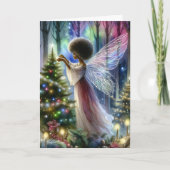 フェアリーかわいらし飾のクリスマスツリー カード (正面)