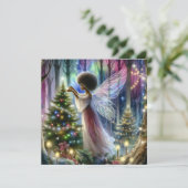 フェアリーかわいらし飾のクリスマスツリー シーズンカード (スタンド正面)