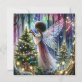 フェアリーかわいらし飾のクリスマスツリー シーズンカード (正面)