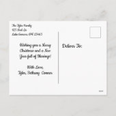 フェアリーかわいらし飾のクリスマスツリー シーズンポストカード (裏面)