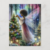 フェアリーかわいらし飾のクリスマスツリー シーズンポストカード (正面)