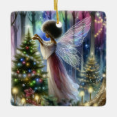 フェアリーかわいらし飾のクリスマスツリー セラミックオーナメント (正面)