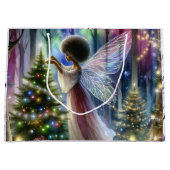 フェアリーかわいらし飾のクリスマスツリー ラージペーパーバッグ (正面)
