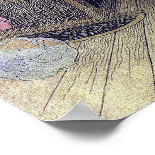 フェアリーがベビーに歌うby Warwick Goble ポスター (角)