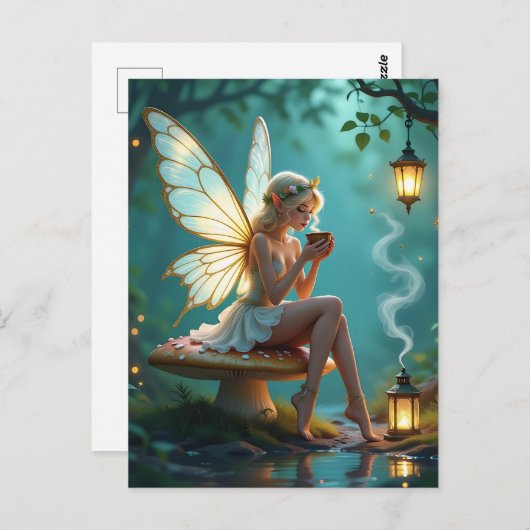 フェアリーとコ保ーヒーのTouch ポストカード (正面/裏面)