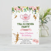 フェアリーのお茶の宿泊テーマの招待 招待状 (スタンド正面)