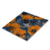 フェアリーのレンツとオレンジ色のケシの花 タイル (側面)